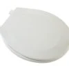 Discount ⌛ PROFLO® Tizer Round Closed Front Plastic Toilet Seat with Cover in Biscuit 😉