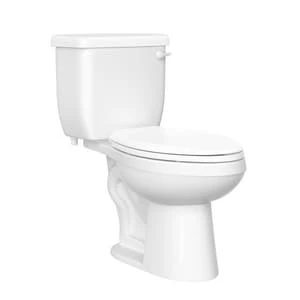 Cheap 😉 PROFLO® Jerritt Series 1.6 gpf Elongated Two Piece Toilet in White with 10 in. Rough-In ⌛ 1 Cheap 😉 PROFLO® Jerritt Series 1.6 gpf Elongated Two Piece Toilet in White with 10 in. Rough-In ⌛