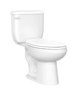 Best Pirce 😉 PROFLO® Jerritt Series 1.0 gpf Elongated Two Piece Toilet in White with 10 in. Rough-In 🎉