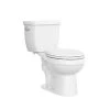Outlet ⭐ PROFLO® Edgehill 1.28 gpf Elongated Two Piece Toilet in White ⌛