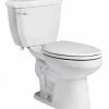 Flash Sale 🎉 PROFLO® Calhoun 1.28 gpf Elongated Two Piece Toilet in White (15-1/2 in. Bowl Height) ⌛