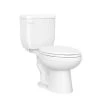 New ✨ PROFLO® Jerritt Series 1.0 gpf Round Two Piece Toilet in White 🌟