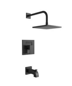 Cheap ⭐ PROFLO® Kelper Single Handle Single Function Bathtub & Shower Faucet in Matte Black (Trim Only) 😀