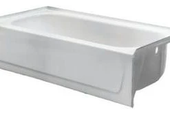Cheapest 😀 PROFLO® Rampart 60 x 32 in. Soaker Alcove Bathtub with Left Drain in White ❤️