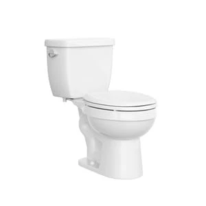Outlet ✔️ PROFLO® Edgehill 1.28 gpf Round Two Piece Toilet in White ✨ 1 Outlet ✔️ PROFLO® Edgehill 1.28 gpf Round Two Piece Toilet in White ✨