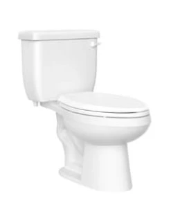 Deals 😀 PROFLO® Jerritt Series 1.28 gpf Elongated Two Piece Toilet in White with 10 in. Rough-In ✔️