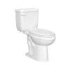 Outlet ✔️ PROFLO® Jerritt Series 1.28 gpf Elongated Two Piece Toilet in White with 12 in. Rough-In 😀