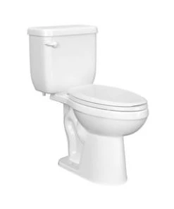 Outlet ✔️ PROFLO® Jerritt Series 1.28 gpf Elongated Two Piece Toilet in White with 12 in. Rough-In 😀