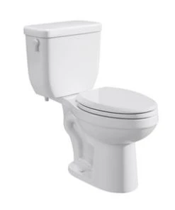 Deals 👍 PROFLO® Jerritt Series 1.6 gpf Round Front Two Piece Toilet in White with 12 in. Rough-In 😍