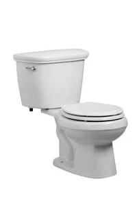 Wholesale 🌟 PROFLO® Gilpin 1.0 gpf Round Front Two Piece Toilet in White with 12 in. Rough-In 😉