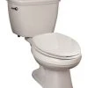 Best reviews of 🔔 PROFLO® Edgehill 1.28 gpf Elongated Two Piece Toilet in White with Left-Hand Trip Lever 🌟