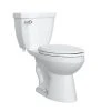 Outlet ⭐ PROFLO® Calhoun 1.28 gpf Elongated Two Piece Toilet in White with Left-Hand Trip Lever 😉