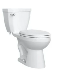 Outlet ⭐ PROFLO® Calhoun 1.28 gpf Elongated Two Piece Toilet in White with Left-Hand Trip Lever 😉