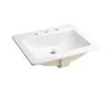 Best Sale 🤩 PROFLO® Hofman 21-1/4 in. x 17-3/4 in. Drop-in Rectangle Lavatory in White ⭐
