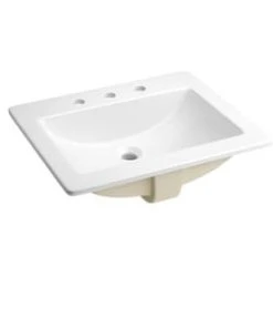 Best Sale 🤩 PROFLO® Hofman 21-1/4 in. x 17-3/4 in. Drop-in Rectangle Lavatory in White ⭐