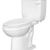 Budget ✔️ PROFLO® Jerritt Series 1.6 gpf Elongated Two Piece Toilet in White with 12 in. Rough-In 🌟
