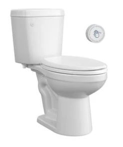 Buy ⭐ PROFLO® Kaden Touchless Series 1.28 gpf Elongated Two Piece Toilet in White 💯