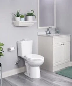 Buy ⭐ PROFLO® Kaden Touchless Series 1.28 gpf Elongated Two Piece Toilet in White 💯 -Cheap Proflo Shop Query 1405
