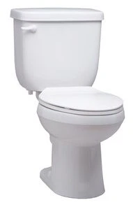 Outlet ⭐ PROFLO® Jerritt Series 1.6 gpf Elongated Two Piece Toilet in White with 12 in. Rough-In 🛒
