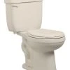 Promo ⭐ PROFLO® Jerritt Series 1.28 gpf Elongated Two Piece Toilet in Biscuit with 10 in. Rough-In ❤️