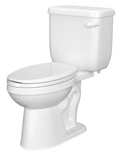 Hot Sale 🧨 PROFLO® Jerritt Series 1.28 gpf Round Front Two Piece Toilet in White with 12 in. Rough-In 🌟 1 Hot Sale 🧨 PROFLO® Jerritt Series 1.28 gpf Round Front Two Piece Toilet in White with 12 in. Rough-In 🌟