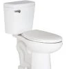 Promo 😀 PROFLO® Jerritt Series 1.28 gpf Round Front Two Piece Toilet in White with 12 in. Rough-In 😀