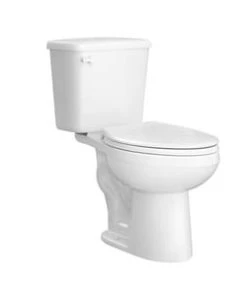 Best Sale ❤️ PROFLO® Greenlee 0.8 gpf Round Front Two Piece Toilet in White with 12 in. Rough-In ⌛