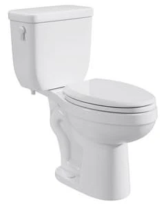 Cheap ✔️ PROFLO® Jerritt Series 1.6 gpf Elongated Two Piece Toilet in White with 10 in. Rough-In ✨