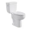Cheap 💯 PROFLO® Jerritt Series 1.6 gpf Elongated Two Piece Toilet in White with 12 in. Rough-In 🔔