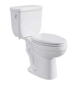 Cheap 💯 PROFLO® Jerritt Series 1.6 gpf Elongated Two Piece Toilet in White with 12 in. Rough-In 🔔