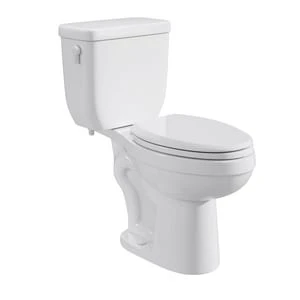 Cheap 💯 PROFLO® Jerritt Series 1.6 gpf Elongated Two Piece Toilet in White with 12 in. Rough-In 🔔 1 Cheap 💯 PROFLO® Jerritt Series 1.6 gpf Elongated Two Piece Toilet in White with 12 in. Rough-In 🔔