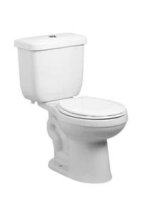 Best deal 🥰 PROFLO® Jerritt Series 1.6 gpf Round Front Two Piece Toilet in White with 12 in. Rough-In 🧨