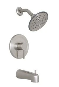 Best Pirce 🤩 PROFLO® Orrs Single Handle Tub & Shower Faucet Trim Includes Single Function Showerhead and Slip-fit Spout with Diverter in Brushed Nickel ⭐