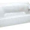 Coupon ✔️ PROFLO® Plus Series 72 x 36 in. Soaker Alcove Bathtub with Left Drain and Integral Skirt in Biscuit 🔔