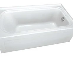 Cheap 🔥 PROFLO® Plus Series 72 x 36 in. Soaker Alcove Bathtub with Left Drain and Integral Skirt in White 😀