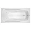 Discount 😍 PROFLO® Lansford 72 x 36 in. Whirlpool Drop-In Bathtub with End Drain in Biscuit 🎉