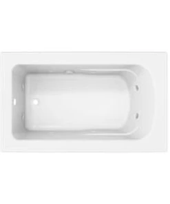 Budget 💯 PROFLO® Lansford 60 x 36 in. Whirlpool Drop-In Bathtub with Reversible Drain in White 😍