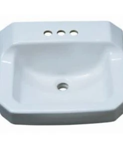 Coupon ✔️ PROFLO® 19-5/8 x 17-3/8 in. Wall Mount Bathroom Sink with 4 in. Centerset Faucet Holes in White 🔥