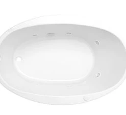 Best Sale ✨ PROFLO® Lansford 58 x 38 in. Whirlpool Drop-In Bathtub with End Drain in White 😉