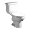 Promo ✔️ PROFLO® Jerritt Series 1.28 gpf Round Two Piece Complete Toilet in White (Seat, Wax Ring & Closet Bolts Included) 🌟