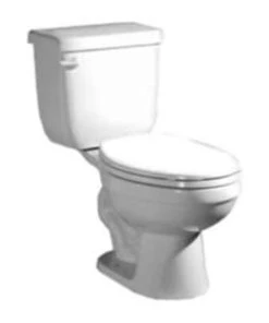 Promo ✔️ PROFLO® Jerritt Series 1.28 gpf Round Two Piece Complete Toilet in White (Seat, Wax Ring & Closet Bolts Included) 🌟