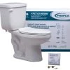 Buy 💯 PROFLO® Jerritt Series 1.28 gpf Elongated Two Piece Complete Toilet in White (Seat, Wax Ring & Closet Bolts Included) 🤩