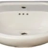 Best deal ✔️ PROFLO® Lisbon Valley 24 x 20 in. Oval Vitreous China Pedestal Bathroom Sink, Single Hole in White 😀