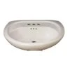 Top 10 😉 PROFLO® Lisbon Valley 20 x 18 in. Oval Vitreous China Pedestal Bathroom Sink, 8 in. Centerset in White ⭐
