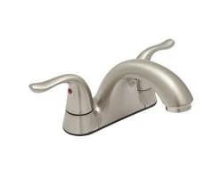Outlet 🎉 PROFLO® Two Handle Centerset Bathroom Sink Faucet in Brushed Nickel ⌛