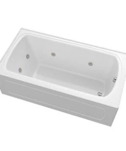 Hot Sale 👍 PROFLO® Plus A Series 59-3/4 x 32 in. Whirlpool Alcove Bathtub Right Drain in White ⭐