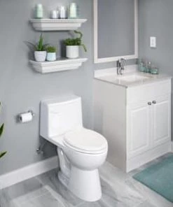 Best Pirce 🔔 PROFLO® Galveston 1.28 gpf Elongated ADA 16-1/4 in. One Piece Toilet in White 🎉 -Cheap Proflo Shop Query 405