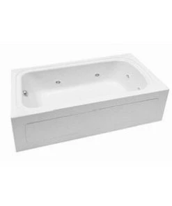 Cheapest ✨ PROFLO® Plus Series 72 x 36 in. Whirlpool Alcove Bathtub Right Drain in Biscuit ✔️