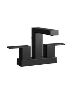 Discount ⌛ PROFLO® Kelper Two Handle Centerset Bathroom Sink Faucet in Matte Black 😀