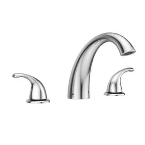 Budget ⌛ PROFLO® Alvord Two Handle Roman Tub Faucet in Polished Chrome Trim Only 👍 1 Budget ⌛ PROFLO® Alvord Two Handle Roman Tub Faucet in Polished Chrome Trim Only 👍
